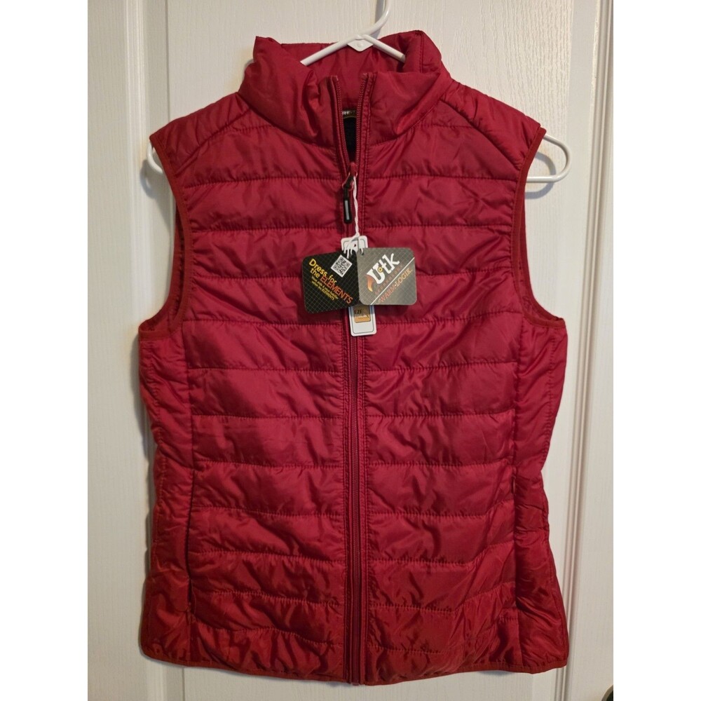Vibrant Red Core 365 Women's Prevail Packable Puffer Vest sz S/P